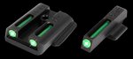 TruGlo TFO Green Tritium Fiber-Optic Iron Sights for Ruger LC9/9S/380