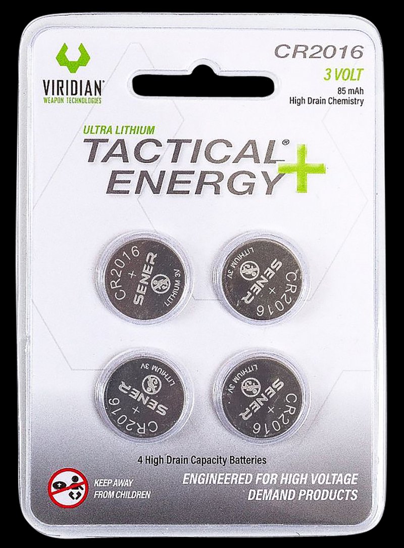 Viridian CR2016 Lithium Coin Cells Tactical Energy+ 3V 85mAh 3500013