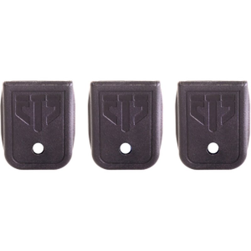 ETS Glock Double-Stack Magazine Floor Plate 9mm Polymer Black (3-Pack)