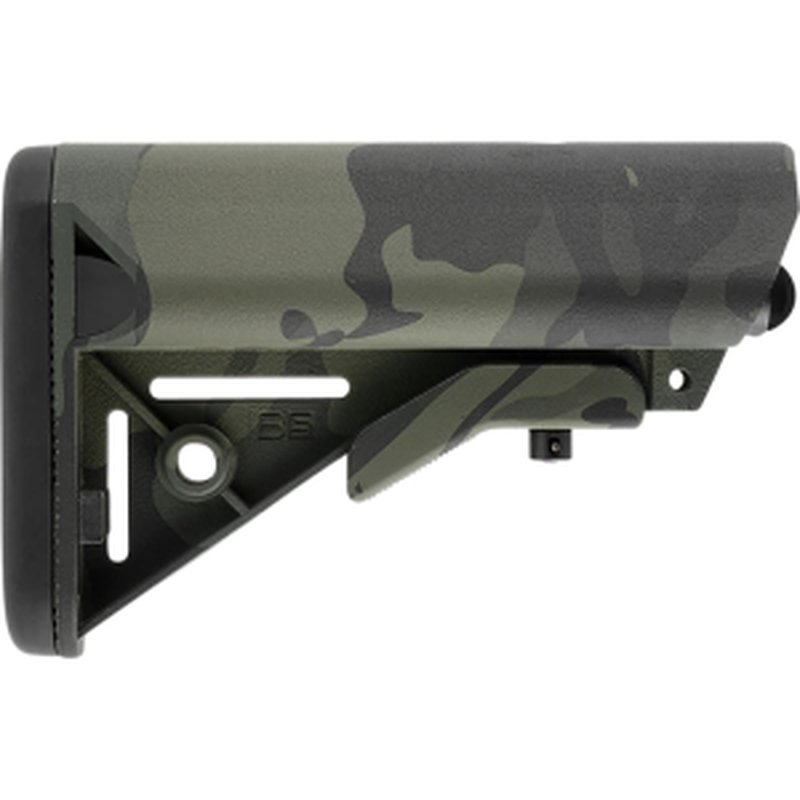 B5 Systems SOP1422 Enhanced Sopmod Black Multi-Cam Synthetic for AR-Platform with Mil-Spec Receiver Extension (Tube Not Included)