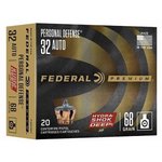 Federal Hydra-Shok Deep 32ACP 68GR JHP Ammunition