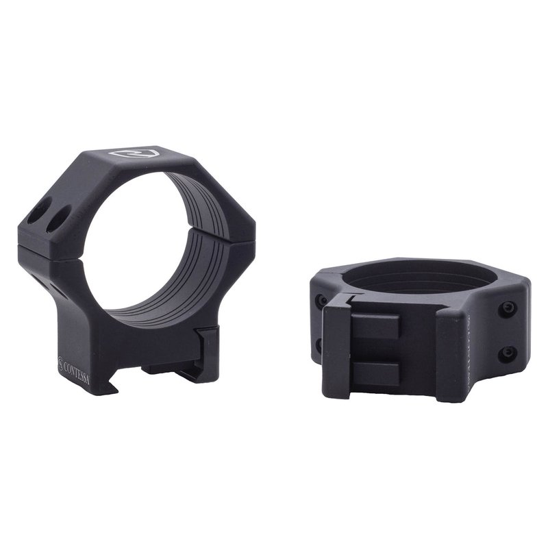 Riton Optics 30mm Light Picatinny Scope Rings 8mm Height 7075 Aluminum XRC308A23