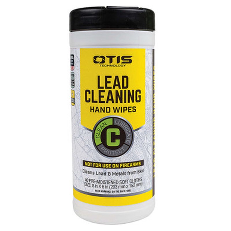 OTIS Lead Cleaning Hand Wipes Canister 40-Count for Gun Cleaning