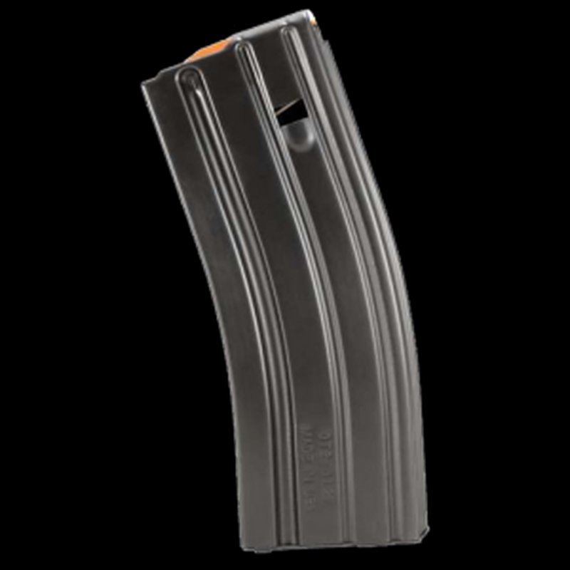 DuraMag 3023041178CPDL10 10rd Stainless Steel AR-15 5.56 NATO Magazine w/ Orange Follower