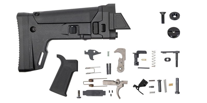 PSA Rifle JAKL Lower Build Kit MOE SL EPT F5 Stock, Black