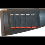 GrovTec GTAC82 Buttstock Shell/Cartridge Holder Universal (Black, 5-Round)