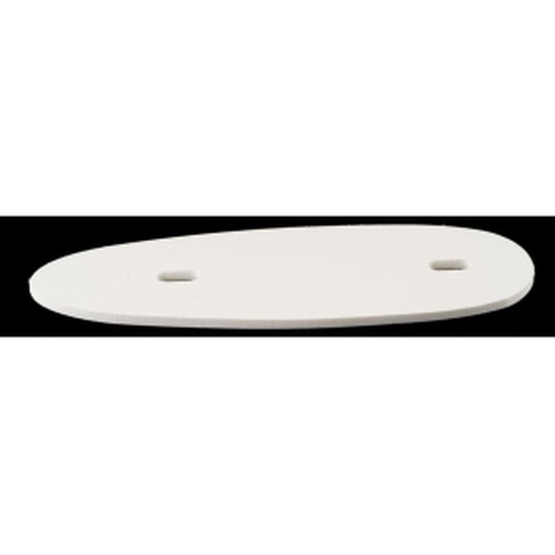 100 Straight Stock Spacer 1/8" Thick White Polymer