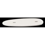 100 Straight Stock Spacer 1/8" Thick White Polymer