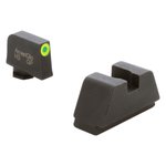 AmeriGlo GL-611 Glock Optic Compatible XL Tall Suppressor-Height Front Rear Sight Set Green LumiGreen