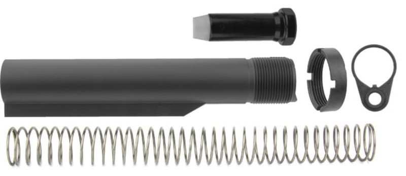 TacFire AR-10 Buffer Tube Kit (Mil-Spec 6-Position) w/ QD End Plate