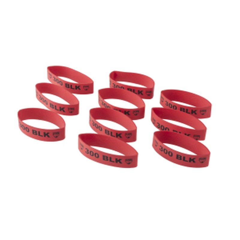 Faxon Firearms Magazine Marker Bands AR-15 300 Blackout Red Silicone 10 Pack FX300MB