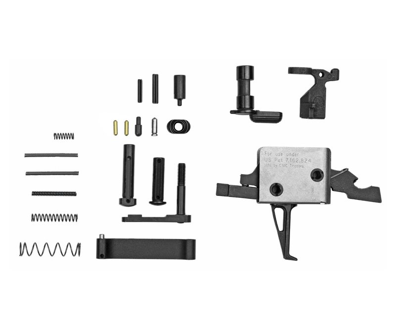 CMC Lower Assembly Kit With Flat Trigger, Black - 81503