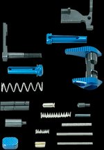 Timber Creek Outdoors Lower Parts Kit Blue Anodized Aluminum for AR-15
