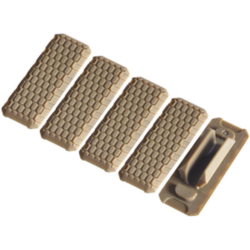 Strike Industries M-LOK Rail Cover V2 FDE 5 Pack