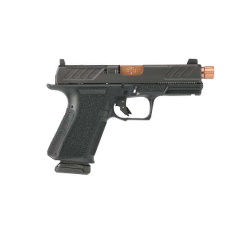 Shadow Systems MR920 Foundation 9mm Striker Fired Semi-Auto Pistol - 4" Threaded Barrel - Black/Bronze - 15rd