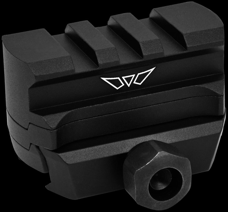 Warne Picatinny Red Dot Riser Mount Modular Height Adjustable Black Anodized 6102M