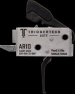 TriggerTech AR-10 Duty Flat Single-Stage Trigger 3.5 lb Zero Creep