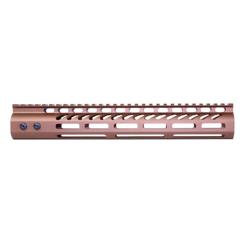 Guntec USA 4in Ultra Lightweight Thin M-LOK System Handguard w/ Monolithic Top Rail