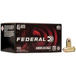 Federal American Eagle .45 Auto ACP 230gr FMJ Handgun Ammo 100 Rounds