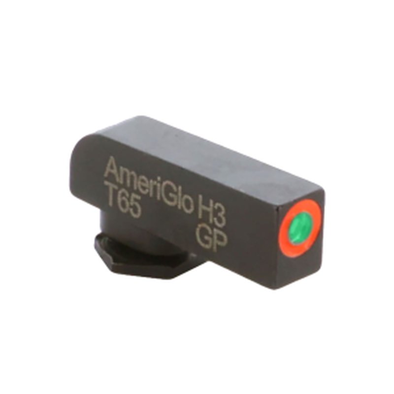 AmeriGlo GL-212T-ORC ProGlo green tritium orange outline front sight for Glock