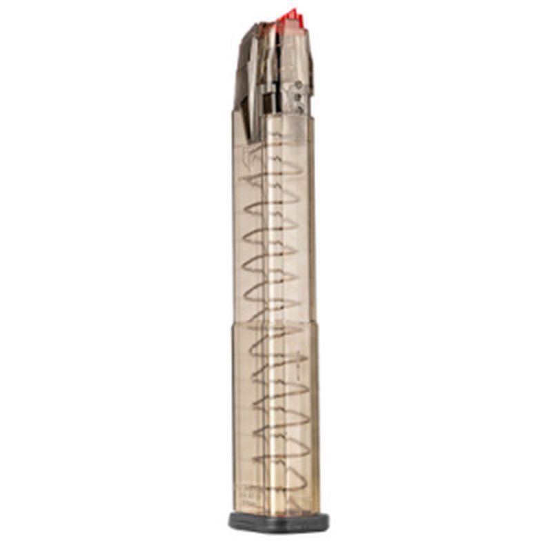 ETS Omega 9mm 32rd Extended Magazine OMGGLK18 Translucent Smoke Fits Glock 17 19 26