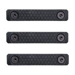 Slate Black Industries M-LOK 2-Slot Rail Cover Polymer Black 3PK