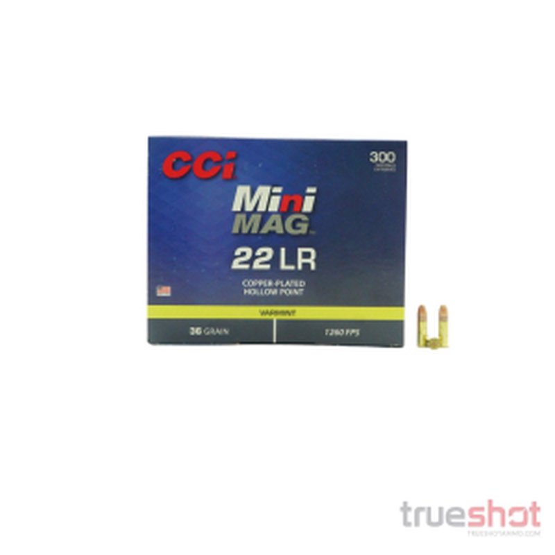 CCI Mini Mag .22 LR 36 Grain CPHP Ammo (300 Rounds)