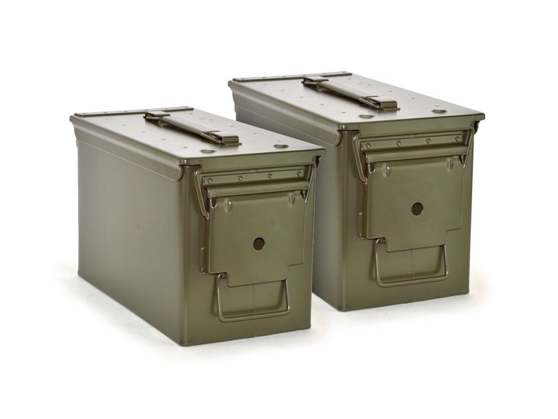 M2A1 50 Caliber Empty Ammo Cans (New) 2-Pack