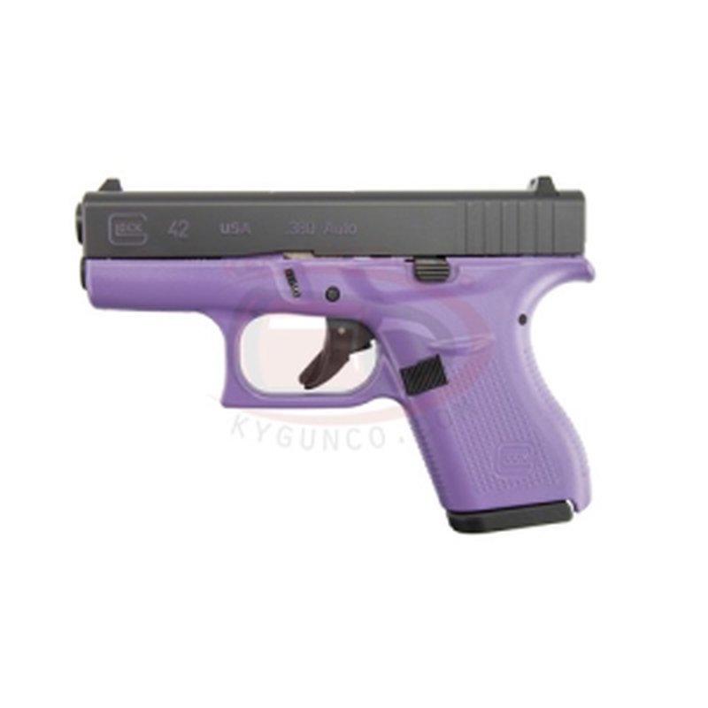 Glock G42 .380 ACP 3.25in 6rd Purple Single-Stack Handgun