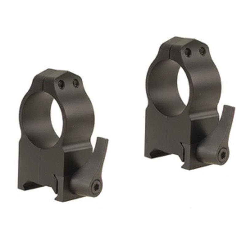 Warne Maxima QD Weaver Scope Rings, 1 in, Extra-High, Matte Black