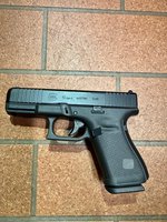Glock 19 Gen5 MOS Pistol 9mm 15rd nDLC Fixed Sights