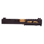 Zaffiri Precision ZPS.2 RTS RMR-cut Glock 19 Gen3 slide combo w/ gold barrel