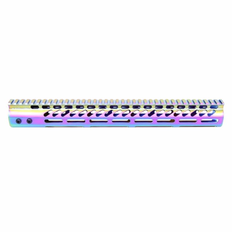Guntec USA 4in Ultra Lightweight Thin M-LOK System Handguard w/ Monolithic Top Rail