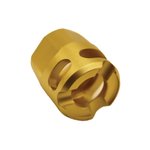 True Precision Y-Type Micro Compensator 1/2-28, Gold - Elegant Y-Type Compensator for Optimal Acc