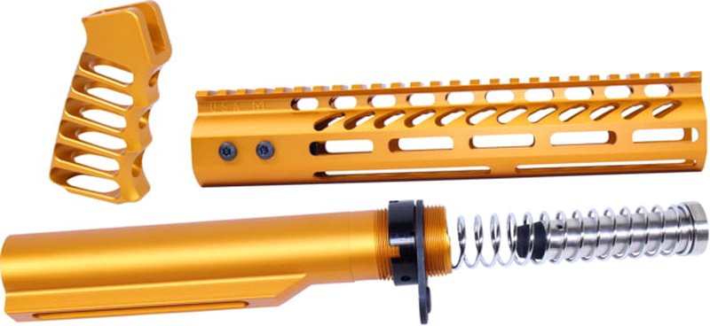 Guntec USA AR-15 10in Pistol Brace Build Kit w/ Mil-Spec Buffer Tube