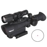 BSA 30MM Red Dot w/Laser/Flashlight Blk 1 x 30mm 5 MOA