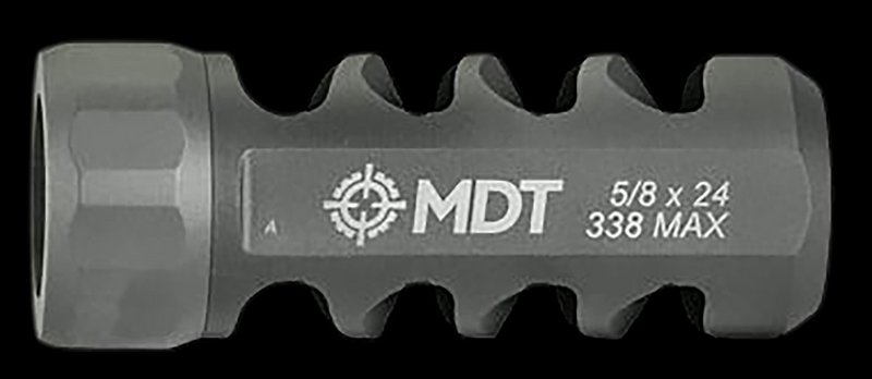 MDT Sporting Goods Hunt Brake Muzzle Brake 30 Cal 5/8x24 Titanium Black