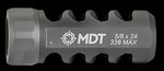 MDT Sporting Goods Hunt Brake Muzzle Brake 30 Cal 5/8x24 Titanium Black