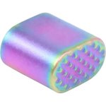 Guntec AR-15 Extended Magazine Release Button Rainbow PVD Coated