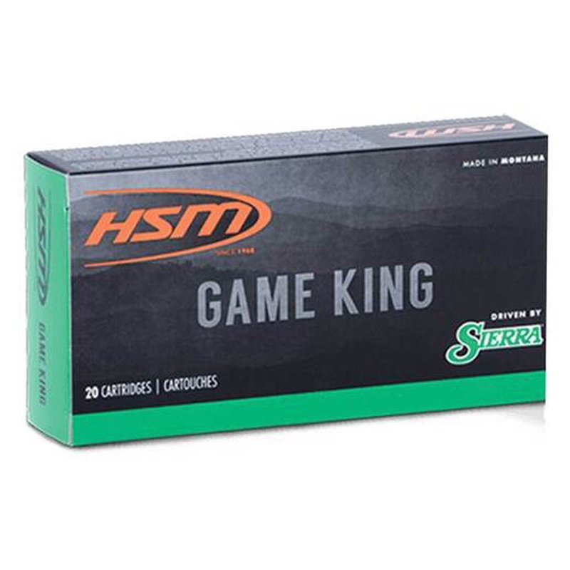 HSM Game King 25-06 Remington 100 Grain SBT Rifle Ammo - 20 Rounds