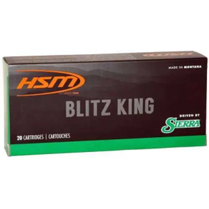 HSM .220 Swift 55gr Sierra BlitzKing Ammunition 20 Pack