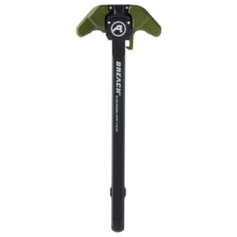 Aero Precision - AR-15 BREACH Ambi Charging Handle with Small Lever - OD Green - APRA700130C