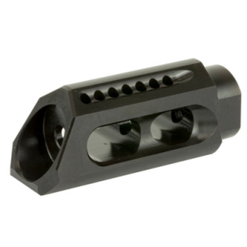 Yankee Hill 26MBA Slant Muzzle Brake 5.56 NATO 1/2-28 Black Steel 2.50" OAL