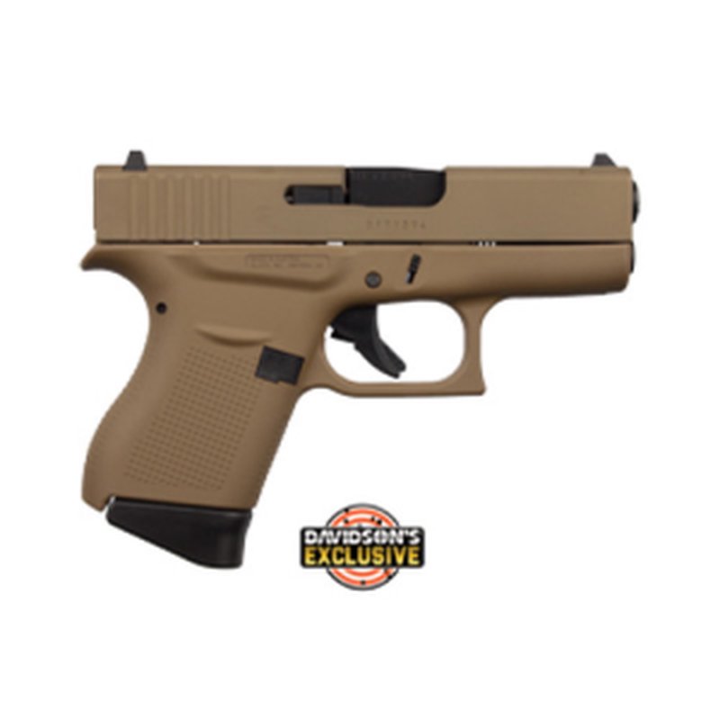 Glock G43 9mm 3.4" 6rd FDE Cerakote Semi-Auto Pistol