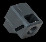 Faxon Firearms EXOS-514 9mm Pistol Compensator 1/2x28 Black Anodized Aluminum