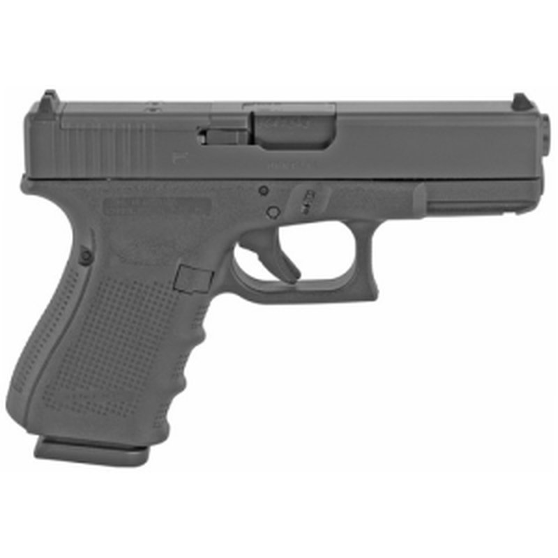Glock 19 Gen4 MOS 9mm 15-Round Pistol (Made in USA) - Black