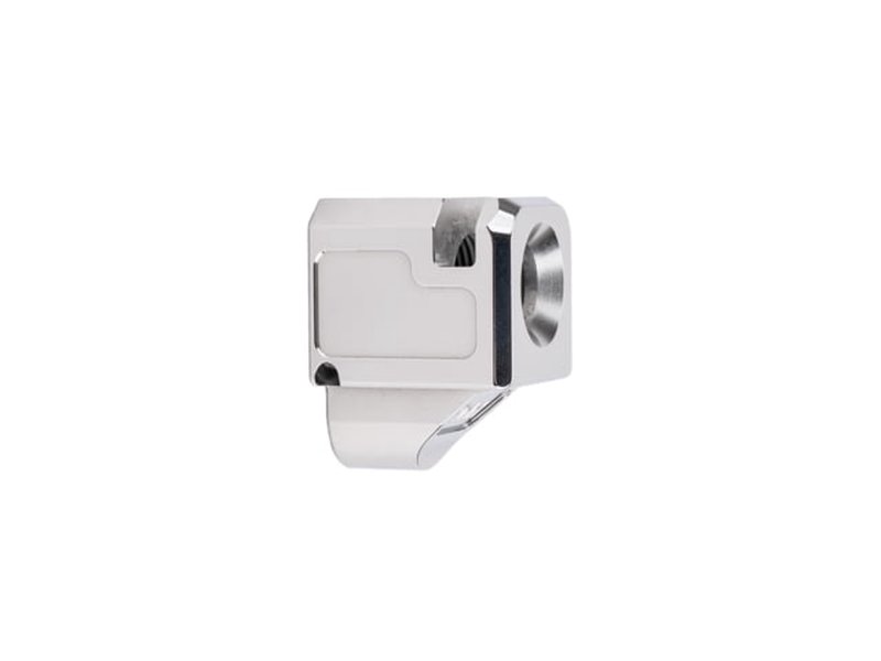 Zaffiri Precision Glock 43X/48 Blowhole Compensator 9mm 1/2x28 Polished Stainless