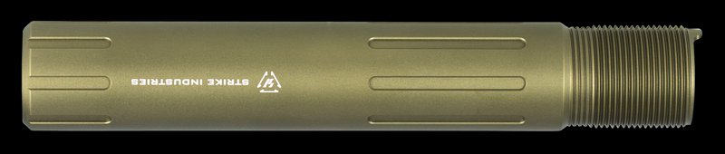 Strike AR Carbine Pistol Buffer Tube Slick 7075-T6 Aluminum FDE