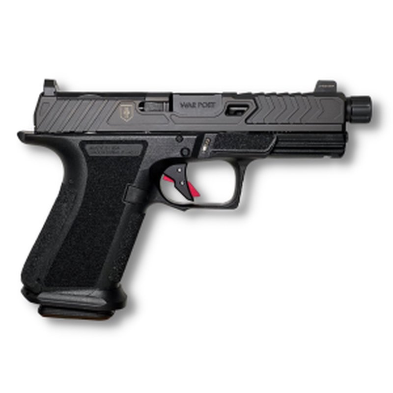 Shadow Systems MR920 War Poet 9mm Striker Fired Semi-Auto Pistol - 4" Threaded Barrel - Black - 15rd