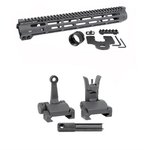 Midwest Industries AR-15 Slim Line Handguard w/ Flip-Up Combat Sights 14 in